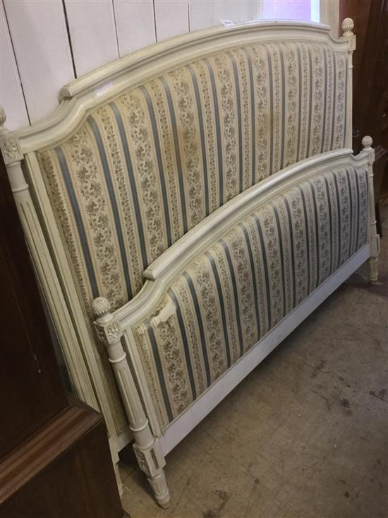 White painted double bed